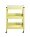 Servierwagen >55918< in grün, Metall - 50x75x32cm (BxHxT)