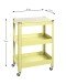 Servierwagen >55918< in grün, Metall - 50x75x32cm (BxHxT)