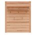 Garderoben-Set >Nature One< (2-teilig) in Kernbuche, teilmassiv - 90x158x40cm (B/H/T)
