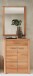 Garderoben-Set >Nature One< (2-teilig) in Kernbuche, teilmassiv - 74x193x40cm (B/H/T)