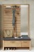 Garderoben-Set >Nature One< (2-teilig) in Kernbuche - 120x205x40 (BxHxT)