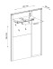 Garderoben-Set >Nature One< (2-teilig) in Kernbuche - 120x205x40 (BxHxT)