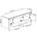 Garderoben-Set >Nature One< (2-teilig) in Kernbuche - 120x205x40 (BxHxT)