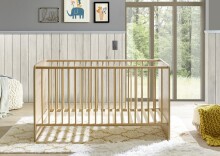 Babybett >Birta< 3 Schlupfsprossen, Artisan Eiche Dekor / Salbei - 78x90x143cm (BxHxT)