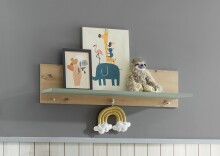 Wandboard >Birta< 3 Haken, Ablage, Artisan Eiche...