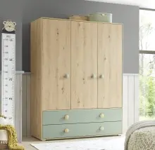 Babyzimmer-Komplettset >Birta< (5-teilig) Eiche /...
