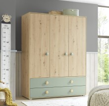 Babyzimmer-Komplettset >Birta< (2-teilig) Artisan Eiche Dekor / Salbei