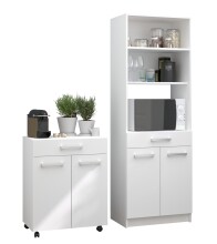 Mehrzweckschrank-Set >Uno 1< (2-teilig) Weiss,...