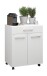 Mehrzweckschrank-Set >Uno 1< (2-teilig) Weiss, Buffet (60x176x43cm), Beistellschrank (60x75x43cm)