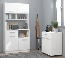 Mehrzweckschrank-Set >Uno 2< (2-teilig) Weiss,...