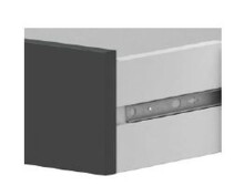 Kopfteil >ENZO< (3-teilig) Kopfteil + 2x Nachtkonsole, Nodi Eiche Dekor / Anthrazitgrau - 240x60x33 (BxHxT)