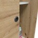 Schwebetürenschrank >ENZO< 1 Stange, 4 Böden, Nodi Eiche Dekor - 120x200x50 (BxHxT)