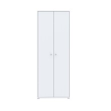 Mehrzweckschrank >TEMPRA2< 5 Böden, 2 Türen, in Weiss - 73,7x197,5x34,8cm (BxHxT)