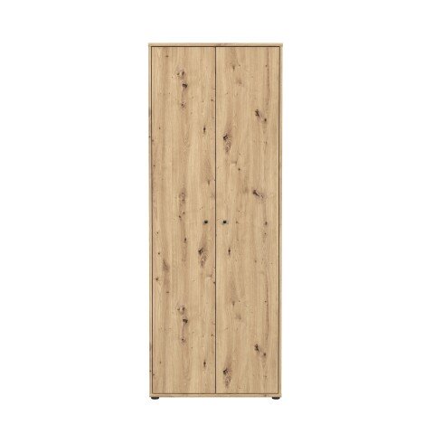 Mehrzweckschrank >TEMPRA2< 5 Böden, 2 Türen, Artisan Eiche Dekor - 73,7x197,5x34,8cm (BxHxT)