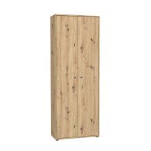 Mehrzweckschrank >TEMPRA2< 5 Böden, 2 Türen, Artisan Eiche Dekor - 73,7x197,5x34,8cm (BxHxT)