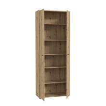 Mehrzweckschrank >TEMPRA2< 5 Böden, 2 Türen, Artisan Eiche Dekor - 73,7x197,5x34,8cm (BxHxT)