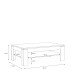 Couchtisch >COFFEE TABLES< mit Ablageboden, in Weiss Glanz - 120x43x75cm (BxHxT)