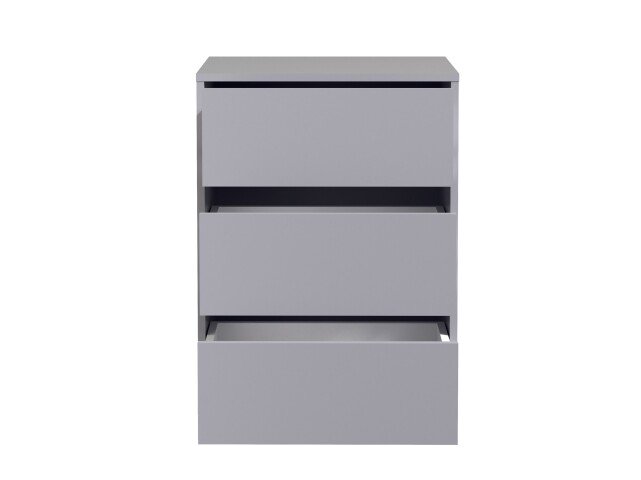 Schubkasteneinsatz >EXTRA< 3 Schübe, für Kleiderschrank, in Grau - 51x70,6x39,6cm (BxHxT)