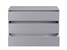 Schubkasteneinsatz >EXTRA< 3 Schübe, für Kleiderschränke, in Grau - 98,7x70,6x39,6cm (BxHxT)
