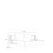 Bettanlage >SAVONA< mit LED, Eiche Antik Dekor / Beige Glanz - 290,1x97,5x206,6cm (BxHxT)