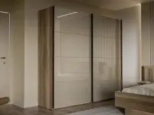 Schiebetürenschrank >SAVONA< 2 Böden,...
