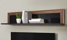 Wandboard >SAVONA< in Schlammeiche Dekor / schwarz...