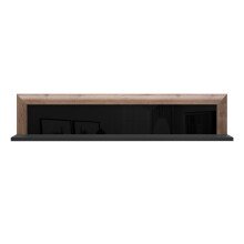 Wandboard >SAVONA< in Schlammeiche Dekor / schwarz...