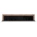 Wandboard >SAVONA< in Schlammeiche Dekor / schwarz - 132,9x27,7x22cm (BxHxT)