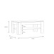 Couchtisch >SAVONA< mit Ablageboden, in Schlammeiche - 110x45,5x60cm (BxHxT)