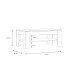 Couchtisch >SAVONA< mit Ablageboden, in Schlammeiche - 110x45,5x60cm (BxHxT)