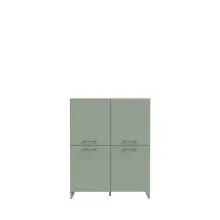 Highboard >SILBA< 4 Türen, Salbei -...