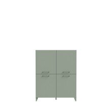 Highboard >SILBA< 4 Türen, Salbei -...