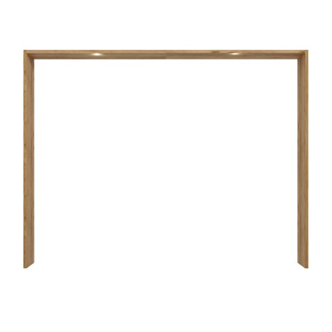 Passepartout >TULUZA BLACK< LED, Catania Eiche Dekor - 280,9x215,9x23,8cm (BxHxT)