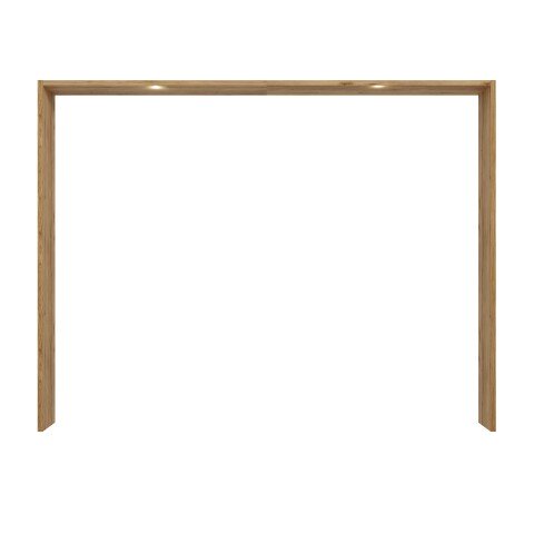 Passepartout >TULUZA BLACK< LED, Catania Eiche Dekor - 280,9x215,9x23,8cm (BxHxT)
