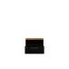 Nachtkommode >TULUZA BLACK< Catania Eiche Dekor / Schwarz Hochglanz - 55,5x44,4x43,4cm (BxHxT)