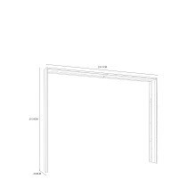 Passepartout >SAVONA< für Kleiderschrank, Eiche Antik Dekor - 231,1x215,9x23,8cm (BxHxT)