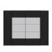 Dreh-/Schwebetürenschrank >NARAGO< 10 Böden, 2 Stangen, Schwarz / Weiss - 270,3x210,5x61,2 (BxHxT)