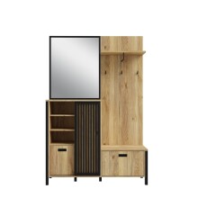 Kompaktgarderobe >JYTANA< mit Spiegel, Mauvella...