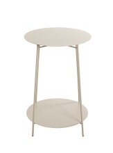 Beistelltisch >54183< in grau (Kaschmirgrau), Metall - 60x45cm (HxD)