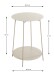 Beistelltisch >54183< in grau (Kaschmirgrau), Metall - 60x45cm (HxD)