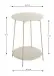 Beistelltisch >54183< in grau (Kaschmirgrau), Metall - 60x45cm (HxD)