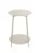 Beistelltisch >54183< in grau (Kaschmirgrau), Metall - 60x45cm (HxD)