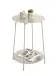 Beistelltisch >54183< in grau (Kaschmirgrau), Metall - 60x45cm (HxD)