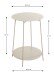 Beistelltisch >54183< in grau (Kaschmirgrau), Metall - 60x45cm (HxD)