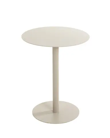 Beistelltisch >55141< in grau (Kaschmirgrau), Stahlrohr, Metall - 50x40cm (HxD)