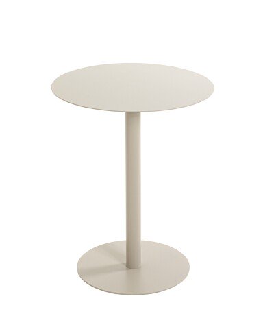Beistelltisch >55141< in grau (Kaschmirgrau), Stahlrohr, Metall - 50x40cm (HxD)