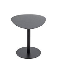 Beistelltisch >59539< in schwarz, Stahlrohr, Metall - 51x42x41cm (BxHxT)