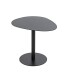 Beistelltisch >59539< in schwarz, Stahlrohr, Metall - 51x42x41cm (BxHxT)