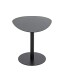 Beistelltisch >59539< in schwarz, Stahlrohr, Metall - 51x42x41cm (BxHxT)