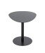 Beistelltisch >59539< in schwarz, Stahlrohr, Metall - 51x42x41cm (BxHxT)